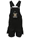 FirstClap black Cotton Dungaree for kid