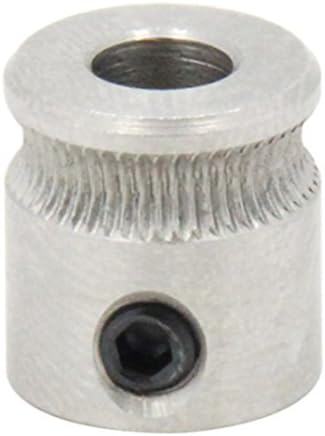 Qipang 2PCS Drive Gear for 1.75mm &amp; 3mm Filament 3D Printer Extruder Pulley 5mm Shaft(For MK7 Repalcement Part)