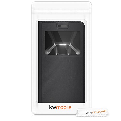 kwmobile Funda para Huawei Y6 2017 - Carcasa de Cuero sint tico con Ventana - Case con Solapa Negro reviews kwmobile Funda para Huawei Y6 2017 - Carcasa de Cuero sint tico con Ventana - Case con Solapa Negro