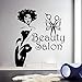 Produktbild Wandtattoos Beauty Salon Decor Mädchen Haar Aufkleber Friseur Aufkleber Wohnzimmer Home Design Kunst Wandbild Diy Decor 48X56 Cm
