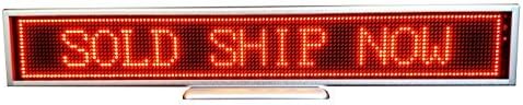 Programmable Scrolling SMD Dot Matrix LED Mini Advertisement Display (16x128 pixels, 1.85 pitch) Red by Panels