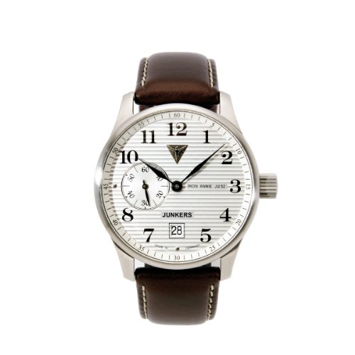 Junkers Herren-Armbanduhr XL Iron Annie JU52 Analog Handaufzug Leder 66381 Junkers Herren-Armbanduhr XL Iron Annie JU52 Analog Handaufzug Leder 66381