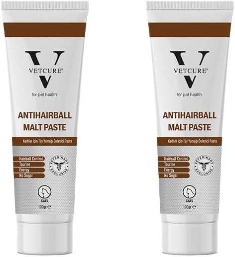 Vetcure Anti Hairball Kedi Tüy Yumağı Önleyici Malt Paste 100 gr x 2 Adet