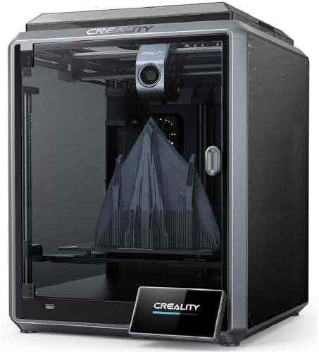Creality K1 Stampante 3D 600 mm/s ad alta velocità, Livellamento Automatico, Dettaglio Liscio di 0,1 mm Aggiornato, Raffreddatore a Doppia Ventola, Dimensioni di Stampa 8,66x8,66x9,84 po