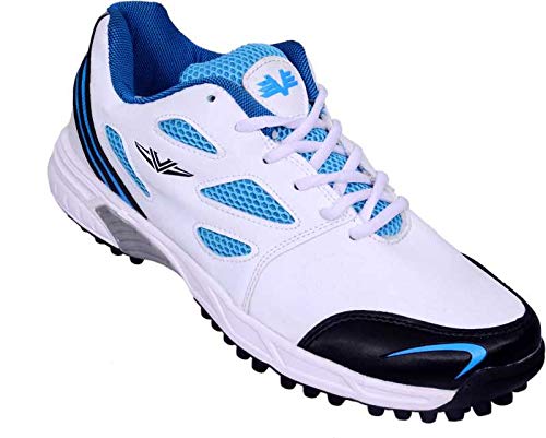 Vijayanti Sports Cricket/Hockey Shoes for Men (White Blue) RS.1199.00