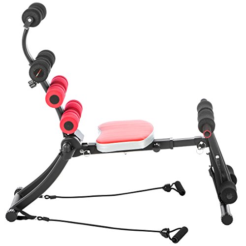 Ultrasport GymChair, Ganzkörpertrainer klappbar, Fitnessgerät für Zuhause, Heimtrainer mit Massagefunktion, Sportgerät für Ganzkörper Training für Bauch, Bizeps, Rücken, Arme - 2