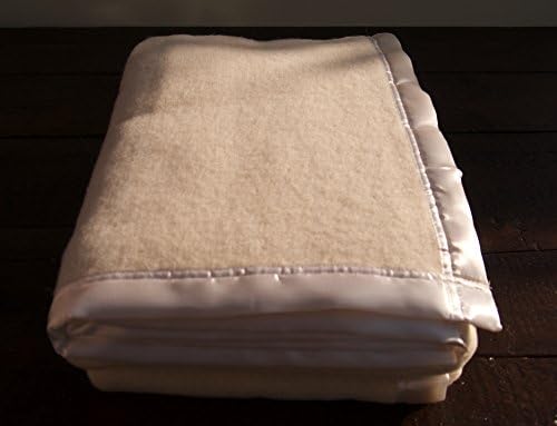 King Cream Wool Blanket / Wool Throw / 100% Wool Blanket (260 x 230cm)