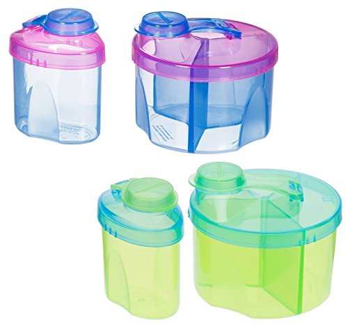 Munchkin Formula Dispenser Combo Pack, Blue/Green, 2 Count