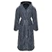 Produktbild Gräfenstayn® Damen & Herren Kuschelfleece Bademantel mit Kapuze Größe S-XXXL Öko-Tex Standard 100 Flanell Fleece (XXXL, Anthrazit)