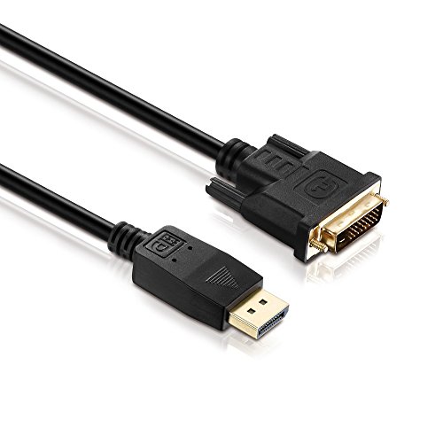Sentivus DisplayPort auf DVI Adapter-Kabel 5m | Full HD (1080p), vergoldet, geschirmt | DP Stecker zu DVI-Stecker