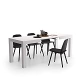 mesa comedor extensible 120 x 80 Longitud variable de la mesa: cerrada 120 cm, abierto 200 cm. Le 2 extensions se encuentran en el interior de la mesa.