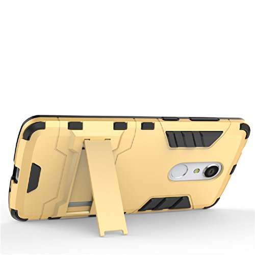 Bllosem ZTE Axon 7 mini Case Hybrid Dual Layer PC TPU Full Body Shock Resistant Armour with Kickstand Function Case for ZTE Axon 7 mini Red