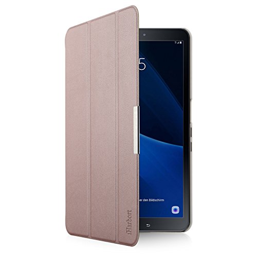 iHarbort® Premium Hülle für Samsung Galaxy Tab A 10.1 (SM-T580/T585) – Samsung Galaxy Tab A 10.1 hülle Etui Schutzhülle Case Cover Holder Stand mit Smart Auto Wake / Sleep-Funktion (Roségold) - 7