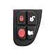 Produktbild Radierer 4 Tasten Ersatz Fernbedienung Schlüsselcover Schwarz Jaguar X-Type S-type XJ8 XJR chiavit Ersatzteile Schale Schlüssel Auto Logo Cover Membran Knöpfe