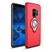 Produktbild Galaxy S9 Plus Hülle, SsHhUu 360 Degree Rotating Ring Magnetic Car Mount Rugged Stoßdämpfung & Staubabweisend Kompletter Schutz Hybrid-Koffer Telefon Kasten für Samsung Galaxy S9 Plus (6.2") - Rot