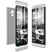 Produktbild CE-Link Kompatibel mit Samsung Galaxy A6 2018 Hülle Hardcase 3 in 1 Handyhülle 360 Grad Schutz Ultra Dünn Slim Hard Hartschale Grad Full Body Case Cover Hart PC Bumper - Silber + Schwarz