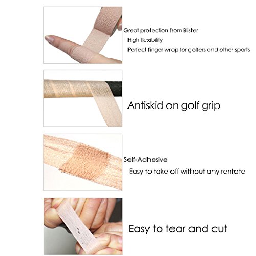 Sharplace-2-Pieces-Golf-Finger-Protective-Gear-Wrap-Sports-Gym-Support-Bandage-Tape-Golf-Grip-Cover