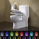 Uses: Lighting RECDSW Luz Nocturna Smart Seat Toilet Light WC Light PIR Motion Sensor Lamp Night Light 8 Colors Waterproof Toilet Bowl Backlight Luminaria LED Lamp