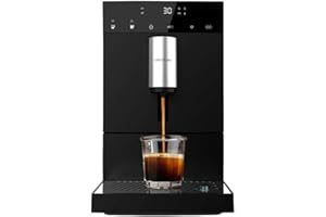 Cecotec Machine a Cafe Grain Cremmaet Compact. 19 barres, Système Thermoblock, Grains de café fraîchement moulus avec Plug&Play, Réservoir de café de 150gr avec moulin, 1,1 L d'eau