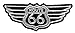 Produktbild Patch Route 66 4 x 9 cm Aufbügler Aufnäher Lifestyle Deko Neu GST 377