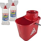 Fregona de Microfibras Super Net Cali con Cubo (210 Gramos, Pack 2 Fregonas...