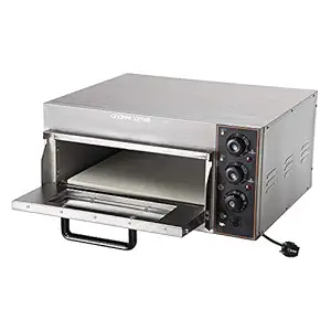 ANDREW JAMES Stainless Steel Single Deck Pizza Oven with Stone with 1 Year Warranty