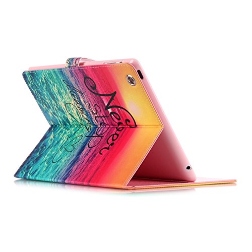 Pattern Printing Smart Leather Tablet Shell für iPad 4/3/2 – Dawn and Never Stop Dreaming - 3