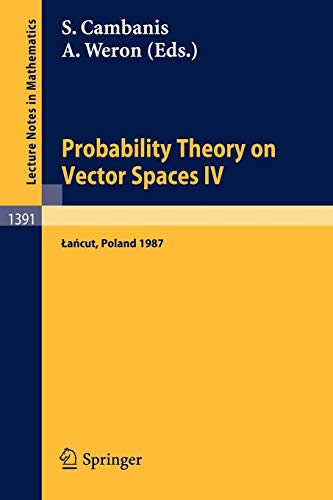 Probability theory on vector spaces iv: proceedings of a conference