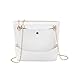 Produktbild Mitlfuny handbemalte Ledertasche, Schultertasche, Geschenk, Handgefertigte Tasche,Frauen-Damen-Mädchen mischte transparente Tote-Handtaschen-Schulter-Crossbody-Tasche