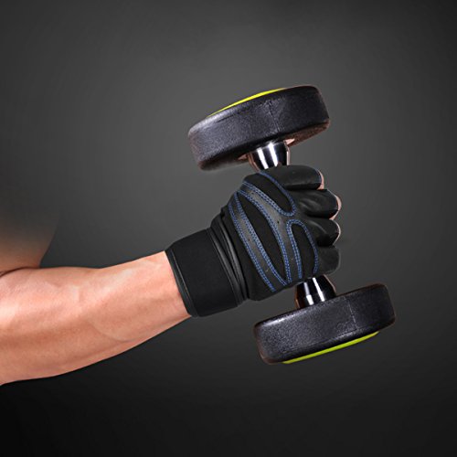 HiCool Trainingshandschuhe Fitnesshandschuhe Sporthandschuhe mit Handgelenkstütze für Krafttraining Gewichtheben und Bodybuilding für Herren und Frauen - 3