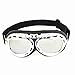 Miki&Co Motorcycle Driving Black Silver Tone Protective Goggles Glasses Sunglasses