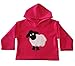 FHA10P CozyBear Pink Fleece Hoody Top with Sheep - age 3 to 4 years