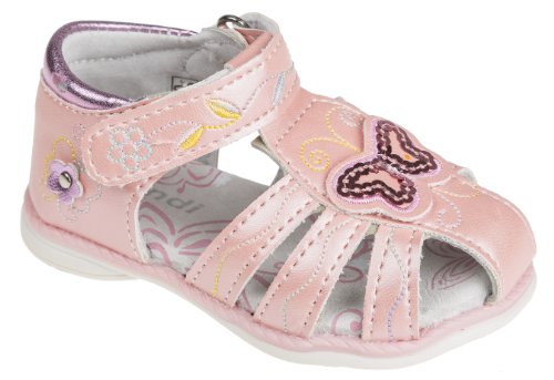 Sandaletten für Babys und Kleinkinder, mit Lederfußbett, rosa, Gr. 19-24