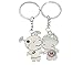 Produktbild BONAMART ® Chinese Art Hochzeit Schlüsselanhänger Love Keychain Key Chain Ring Ornaments
