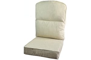 Gilda Replacement Cane Furniture DELUXE PIPED - CHAIR/SOFA/SUITE CUSHIONS ONLY Wicker Rattan Conservatory (Hastings Natural)