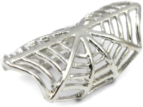 Elixir77UK Silver Colour Spider Web Ear Cuff Clip On Wrap Upper Helix Non Pierced Earring UK SELLER