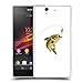 Produktbild Super Galaxy Schutz Hülle TPU Case Schutzhülle Silikon Tasche Dünn Transparent // V00000596 Angeln Forelle Illustration // Sony Xperia Z L36H C6603