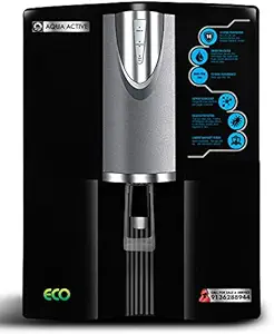 Aqua Active Misty Eco Ultraviolet Reverse Osmosis Water Filtration System ?? 6 Stage Ro Uv Water Sterilizer with Abs Tank 1100 Inline Filter 100 Gpd (Booster Pump) with Upto 3000 Tds
