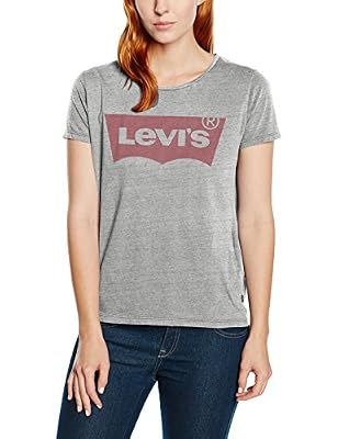 Levi's Perfect Tee, T-Shirt Femme, Multicolore (Better Batwing Smokestack Smokestack Htr 0263), X-Small