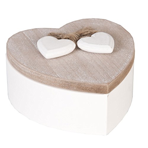 Clayre & Eef 6H0698 Schachtel Holzkiste Ca. 12 x 12 x 6 cm