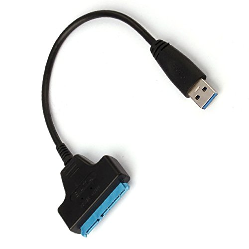 Konverter – TOOGOO(R) Konverter USB 3.0-Anschluss Sata III SSD / HDD 2,5 Zoll, Schwarz / Anthrazit - 3