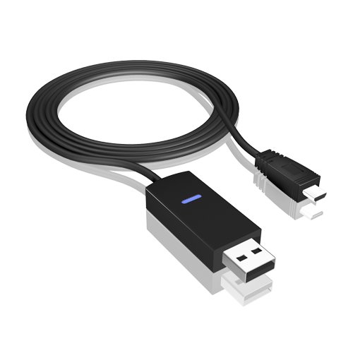 Icy Box IB-AC511 Android zu PC Adapter/Ladekabel (Micro-USB zu Typ-A) ermöglicht das Bedienen von Android-Geräten auf dem PC - 3