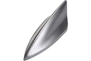Antena Coche Universal,MoreChioce Radio De Señal Antena De Aleta De Tiburón Radomo De Radio Resistente Al Agua Y Al Polvo ABS Radomo De Tiburón Autoadhesivo para La Mayoría De Los Coches Gris