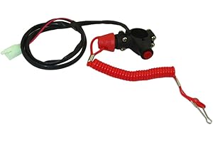 STONEDER Interruttore di arresto di sicurezza per motore a 2 tempi, mini moto, moto da cross, ATV, quad, minimoto a 4 ruote
