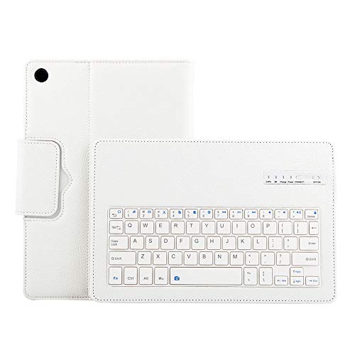 Preisvergleich Produktbild Keyboard holster Zariavo,Lederetui mit abnehmbarer Bluetooth-Tastatur für Huawei MediaPad M5 10.8