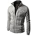 Produktbild Herren Jacke, DAY.LIN Herren Schlank gestaltet Revers Strickjacke Mantel Jacke (XL, Gary)