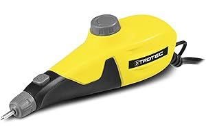 TROTEC Graviergerät PEGS 10-230V für Metall, Keramik, Leder, Glas, Schmuck, Holz oder Kunststoffe inkl. 4 Gravierschablonen elektrisch