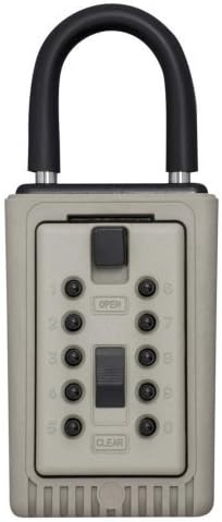 Kidde AccessPoint 001404 KeySafe 3-Key Portable Push Button Key Safe Box, Clay by Kidde