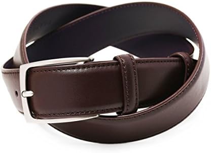 Elliot Rhodes Men's Leather Box Belt Brown XL