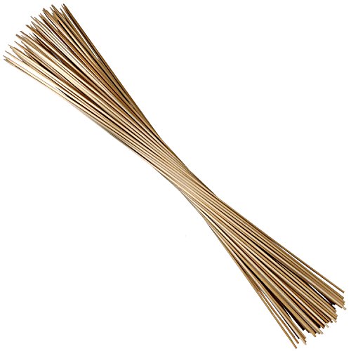 100 Blumenstäbe aus Bambus | Ø 5 mm | zu verwenden als Pflanzenstütze, Rankstäbe bzw. als Pflanzstäbe | 90 cm lang | extrem stabil - 4